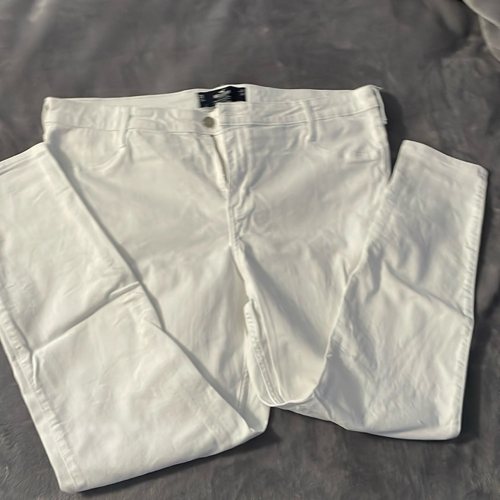Hollister high rise white jeggings jeans size 21 long